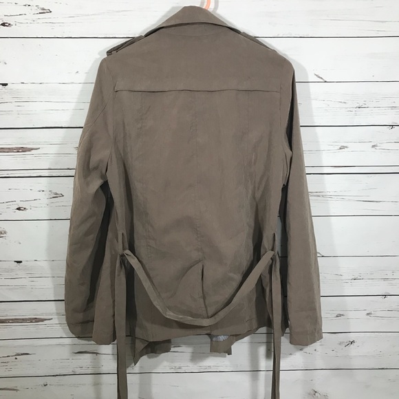 Potter’s Pot Lightweight Suede Feel Belted Jacket - Picture 6 of 8